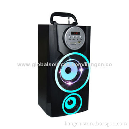 Top grade quality with FM radio function wooden speaker and Bluetooth optional
